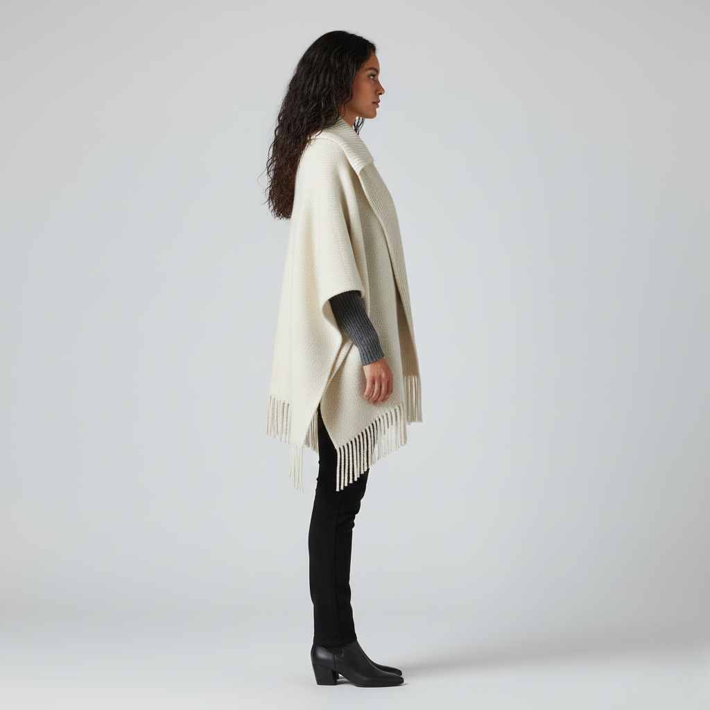 Women's Knit Poncho