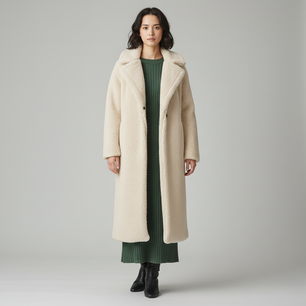 Women's Longline Teddy Coat