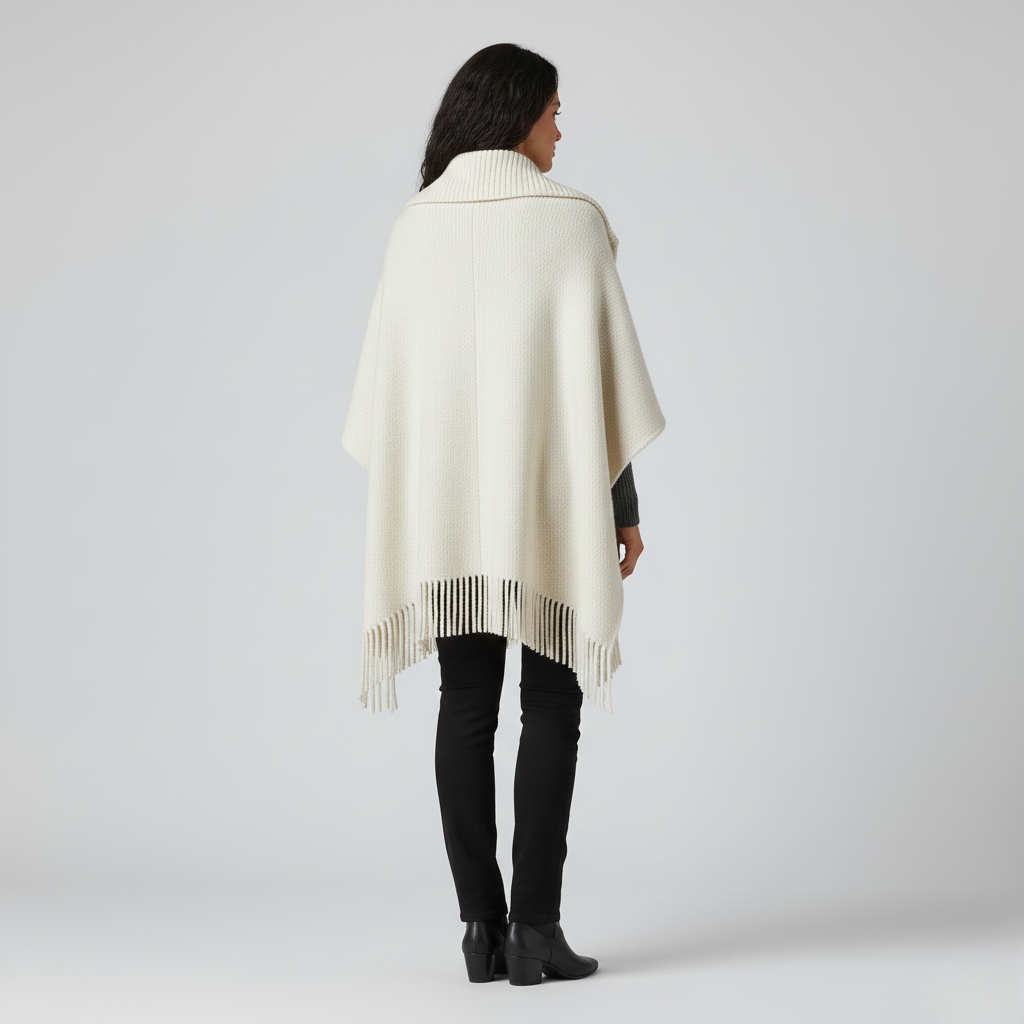Women's Knit Poncho