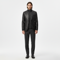 Men's Faux-Leather Blazer
