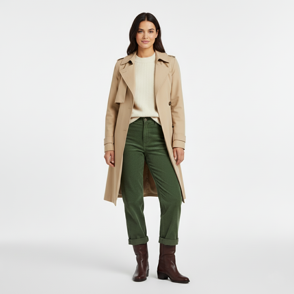 Women's Long Trench Coat